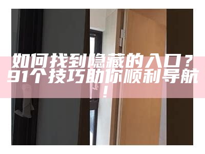 如何找到隐藏的入口？91个技巧助你顺利导航！